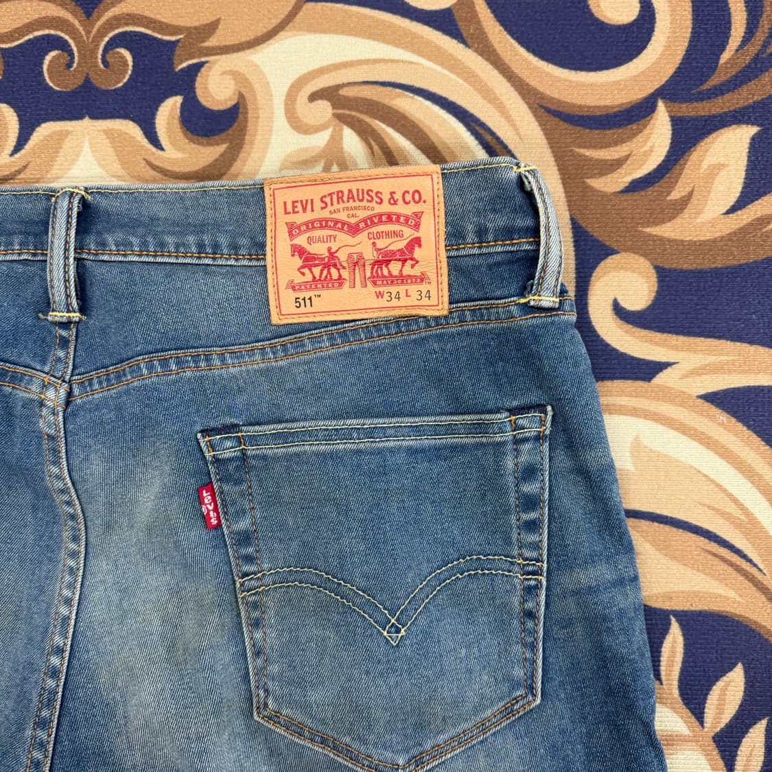 (34)리바이스 Levis 511 워싱 데님팬츠 상품이미지2