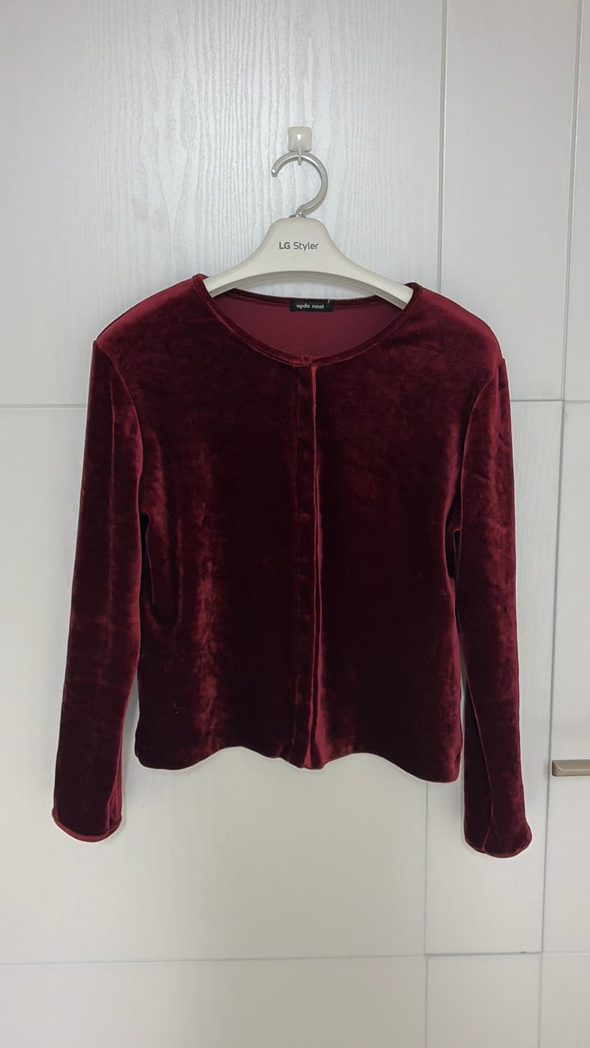 일본브랜드 updo neat 벨벳 가디건 44,55  상품이미지1