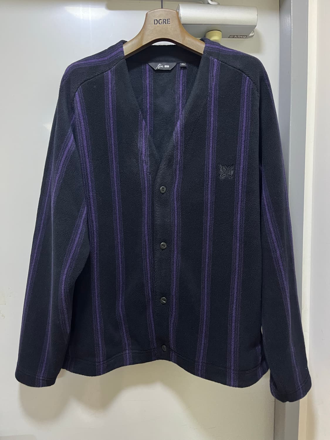 [L] 유니클로 X 니들스 스트라이프 후리스 가디건 상품이미지2