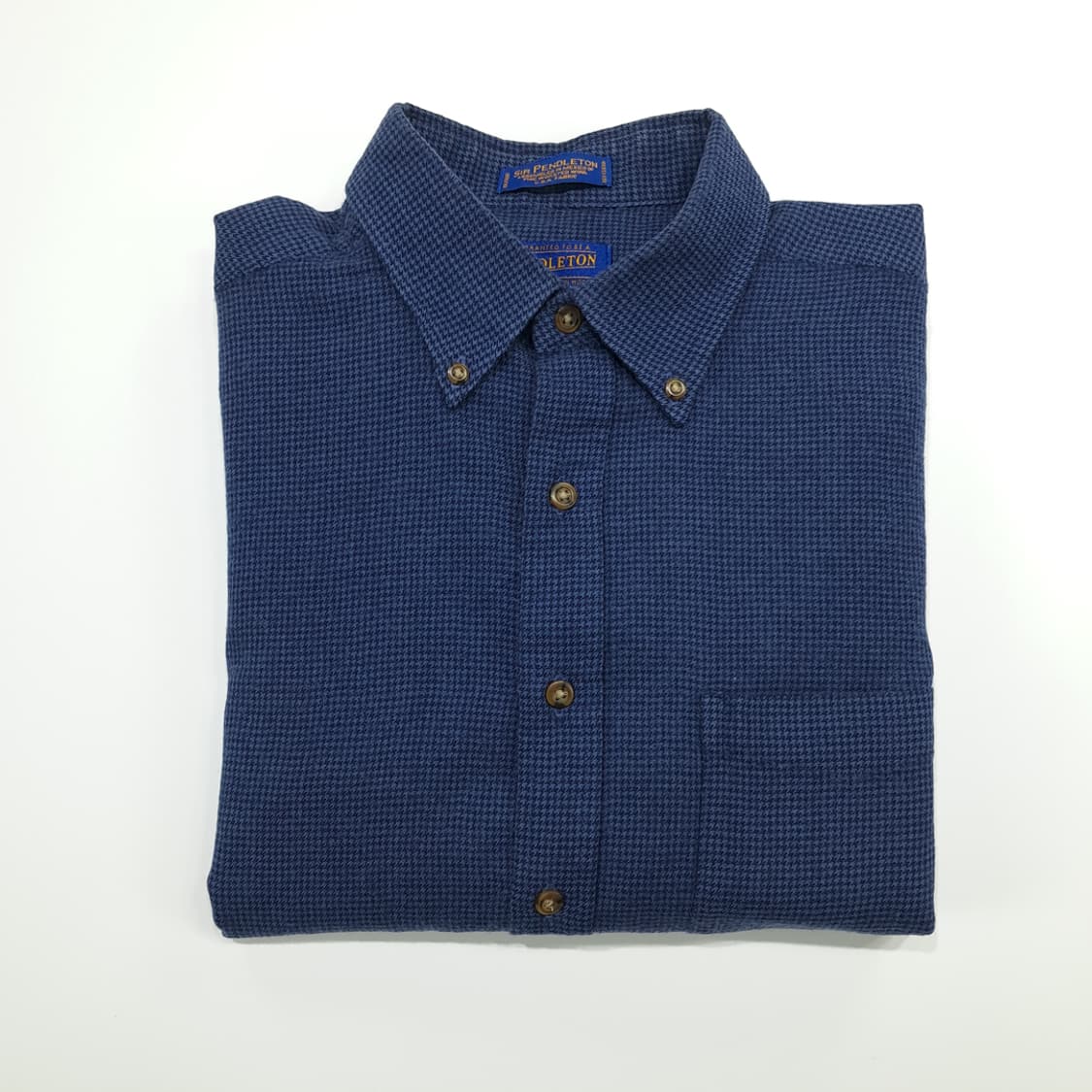 CN923 L 펜들턴 다크네이비 하운드투스 버진울 긴팔 셔츠 남방 상품이미지8