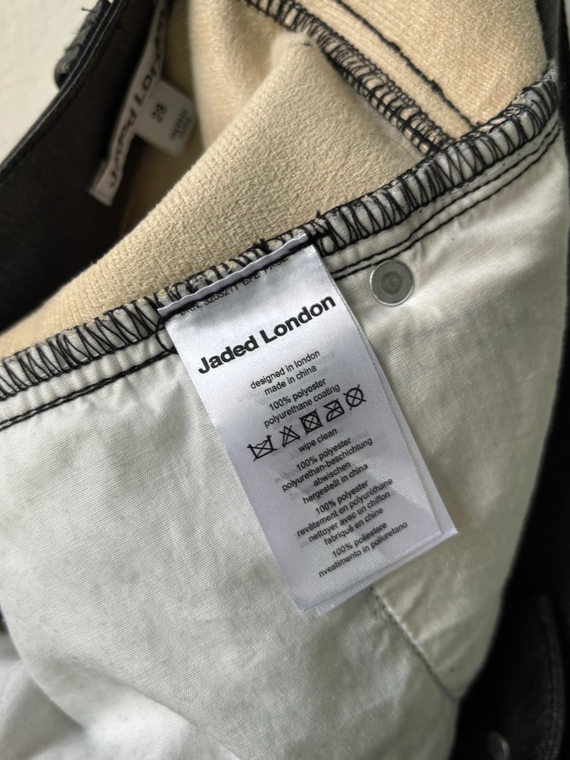 제이디드 런던 모토 드리프트 레더 부츠컷 트라우저 상품이미지8