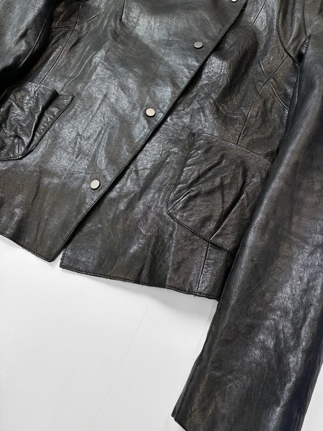 Selected 00's Y2K 락시크 펑크 양가죽 자켓 PN5533 상품이미지4