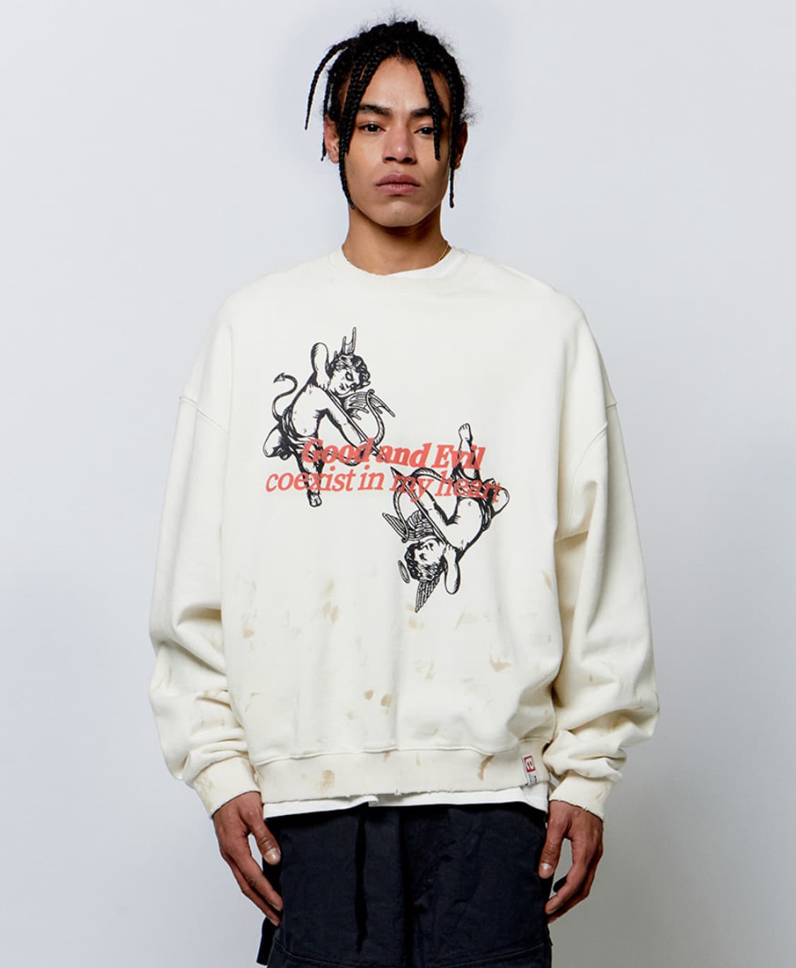 엑스트라오디너리 Evil 헤비 크루넥 상품이미지1