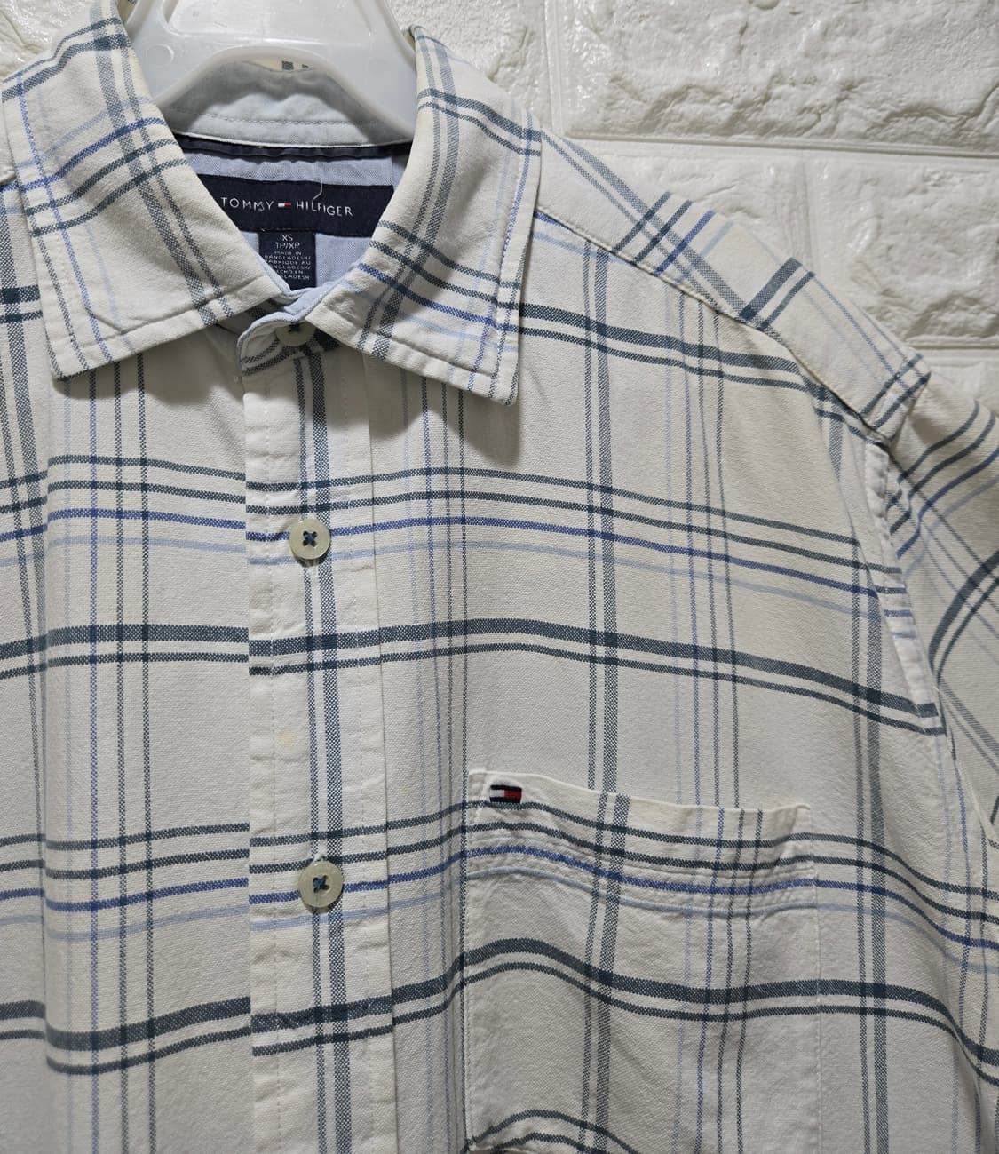 타미힐피거 반팔 체크셔츠 체크남방 95~100 상품이미지5