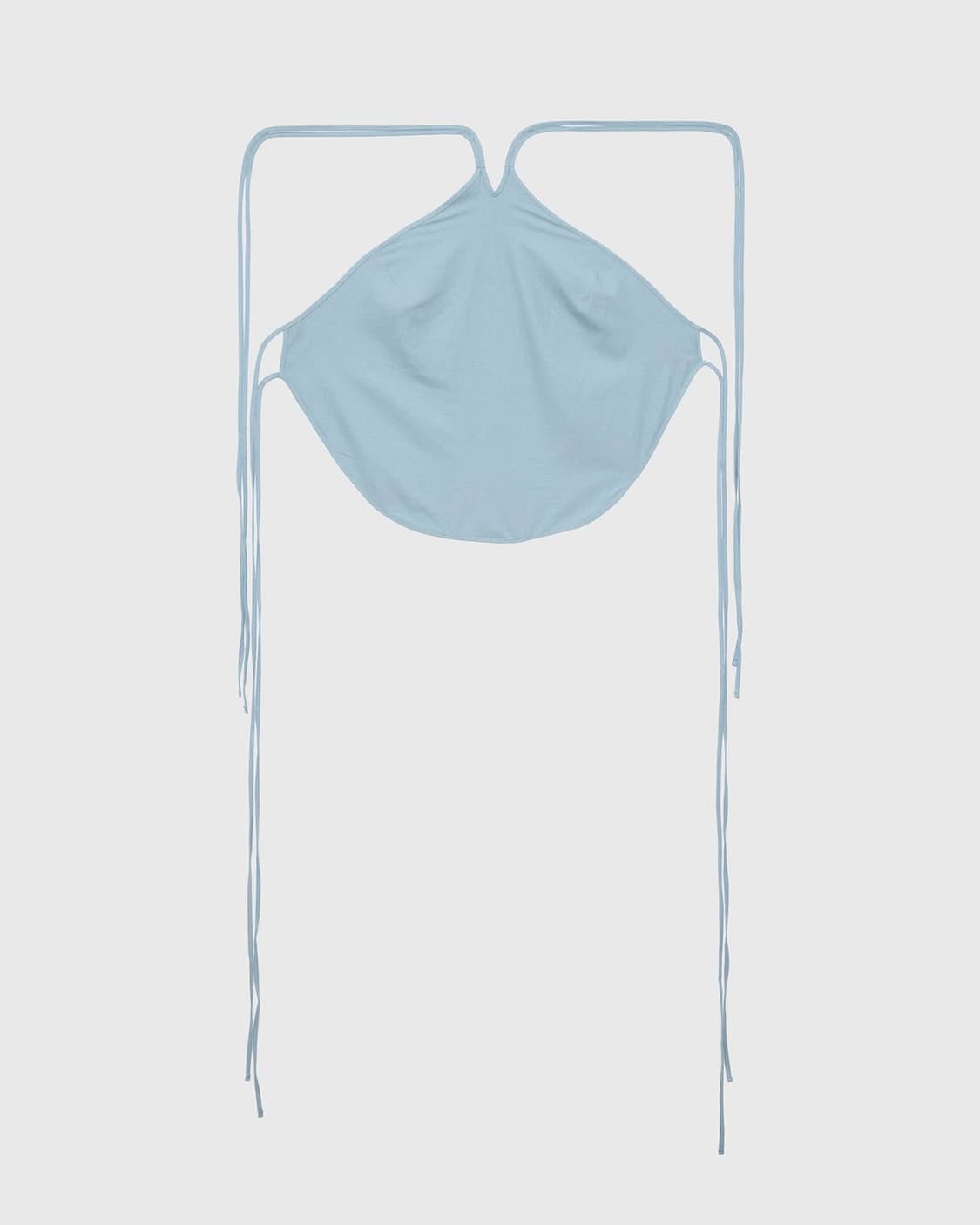 [S,M]베이스레인지 Mar 스트랩 슬리브리스 탑/세리 블루 상품이미지6