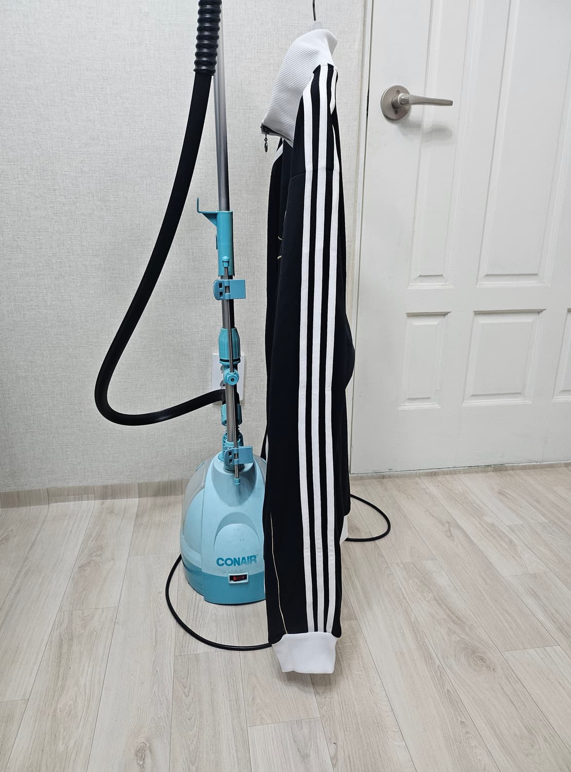 (110~115)2XL ☆미착용☆아디다스 퓨리 [블랙화이트]트랙탑져지 상품이미지4