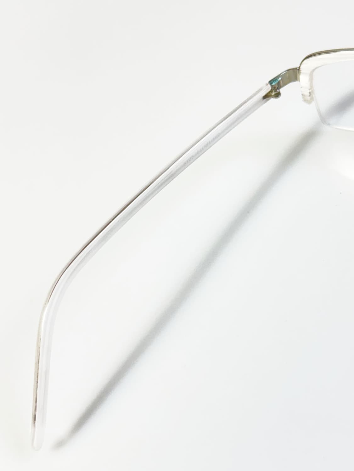 M CITY 클리어 반무테 스퀘어 프레임 빈티지 안경 상품이미지7