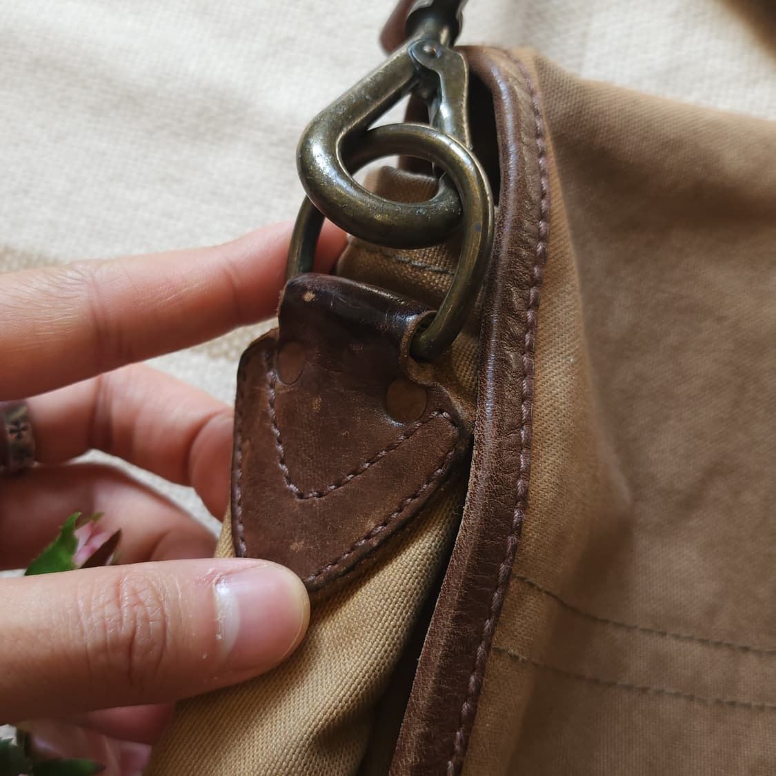 폴로 더블알엘 가방 캔버스 레더 메신져백 F 상품이미지5