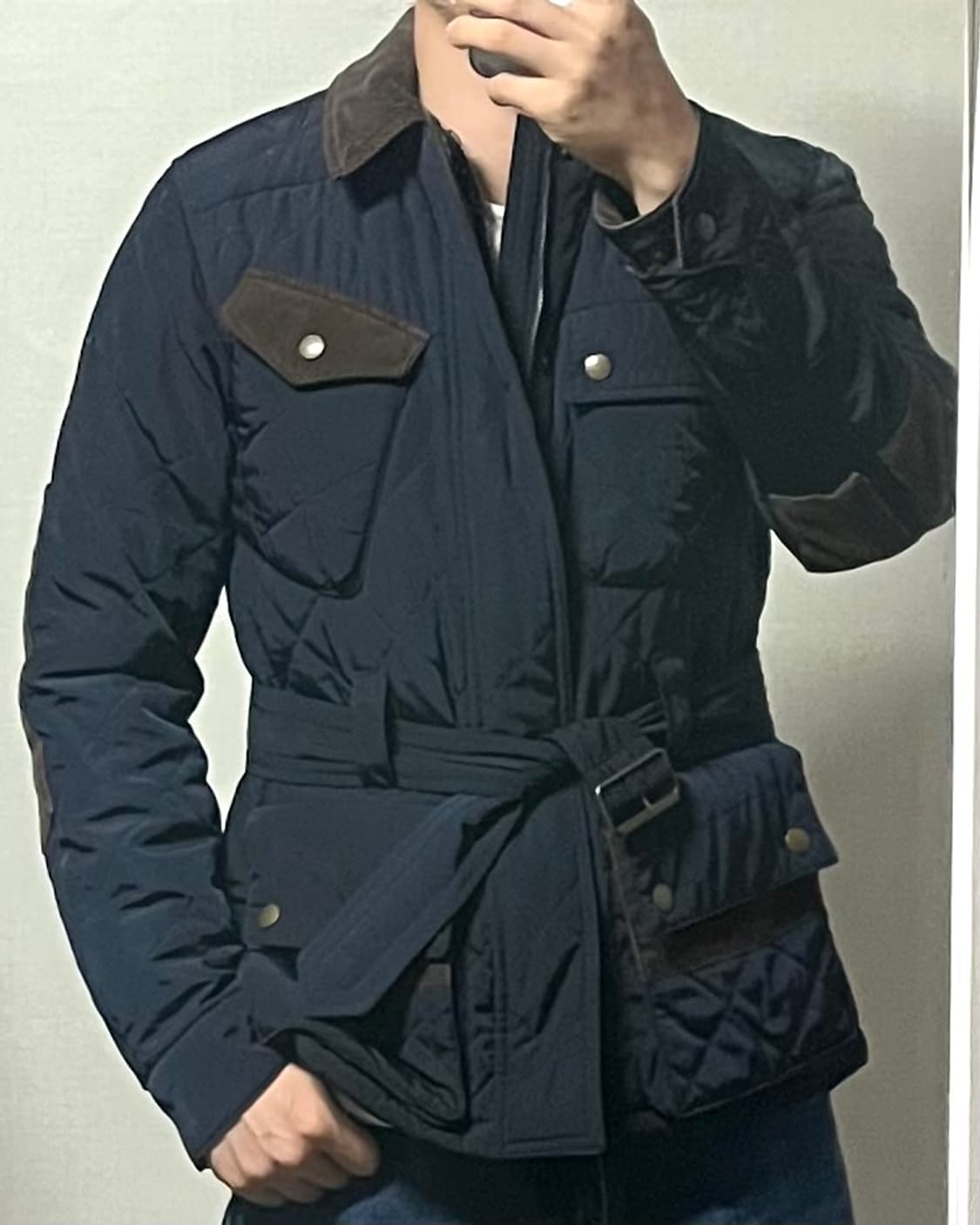 에스피오나지 벨티드 퀄팅 자켓 상품이미지1