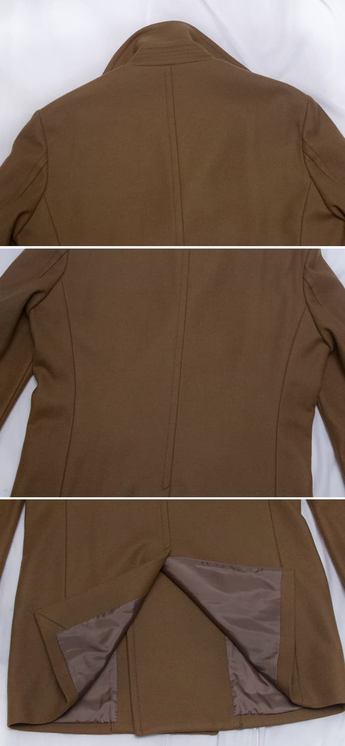 DKNY 울캐시미어 카멜 브라운 클래식 더블 코트 자켓 (100+) 상품이미지5