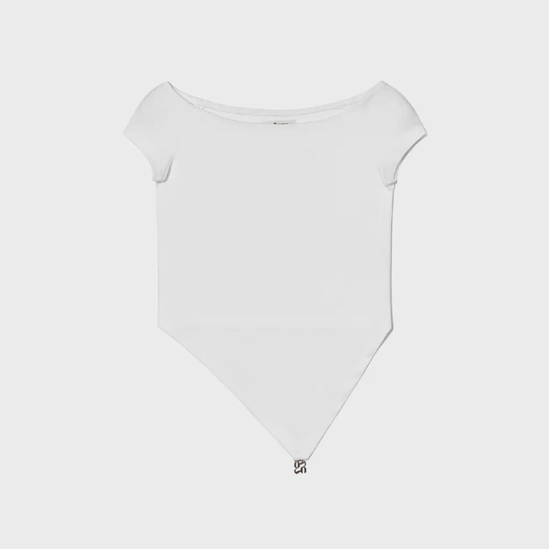 글로니 발렌 브이컷 티 화이트 상품이미지1