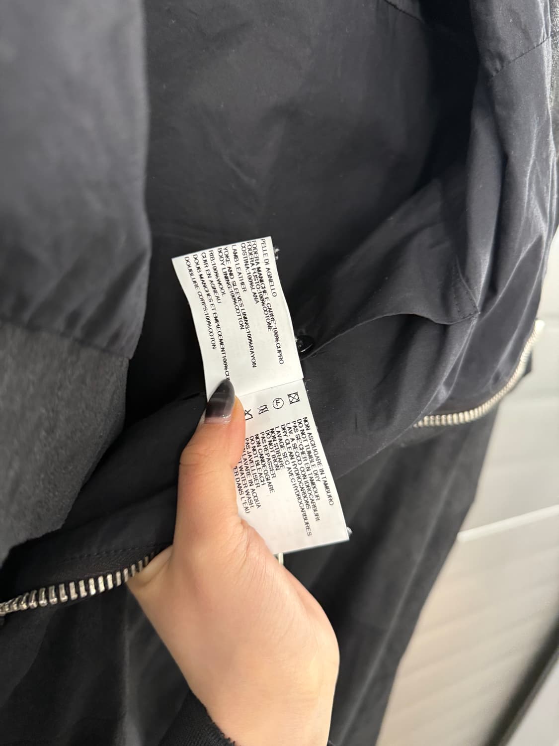 Rick Owens 릭오웬스 하이넥 램스킨 자켓 55 S *여성 상품이미지5