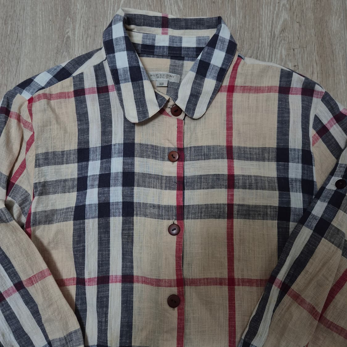 버버리 브릿 여성 노바체크 셔츠 2XL(110) 상품이미지2