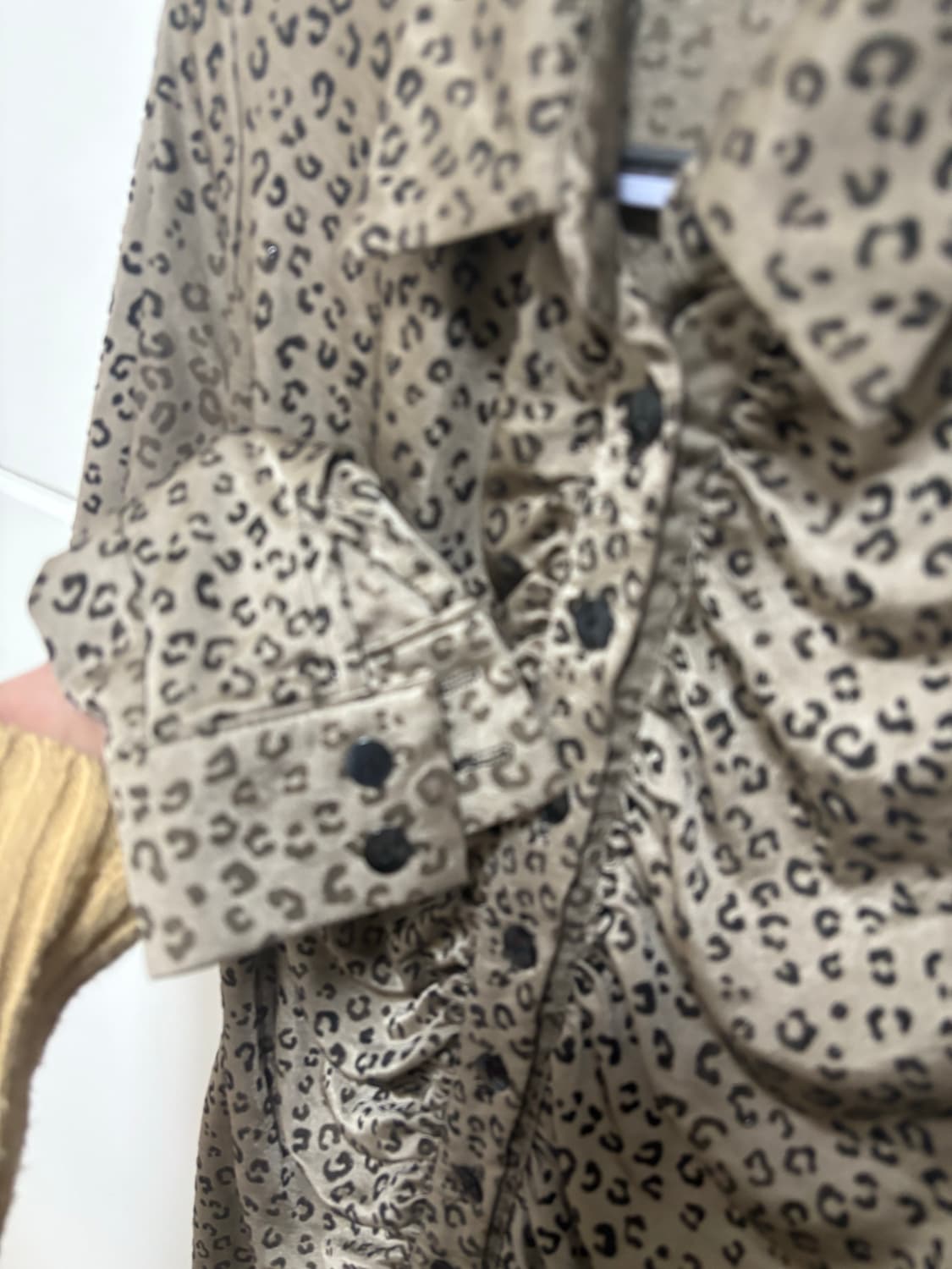 Y2k 빈티지 호피 패턴 레오파드 갸루 셔츠  상품이미지2