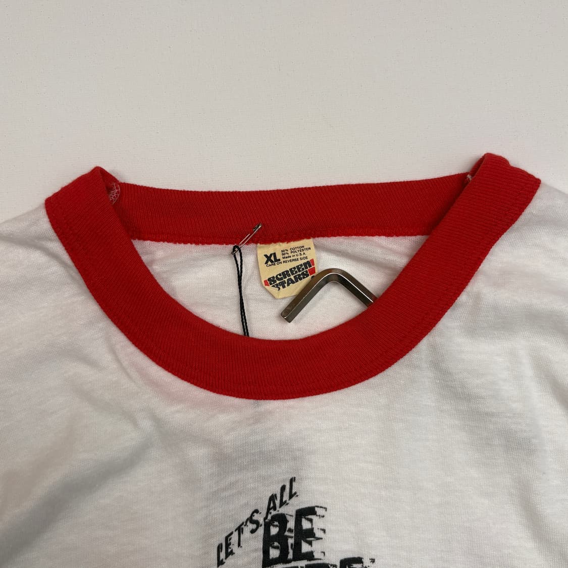 [XL] 80s USA BE THERE ringer crew neck 상품이미지4