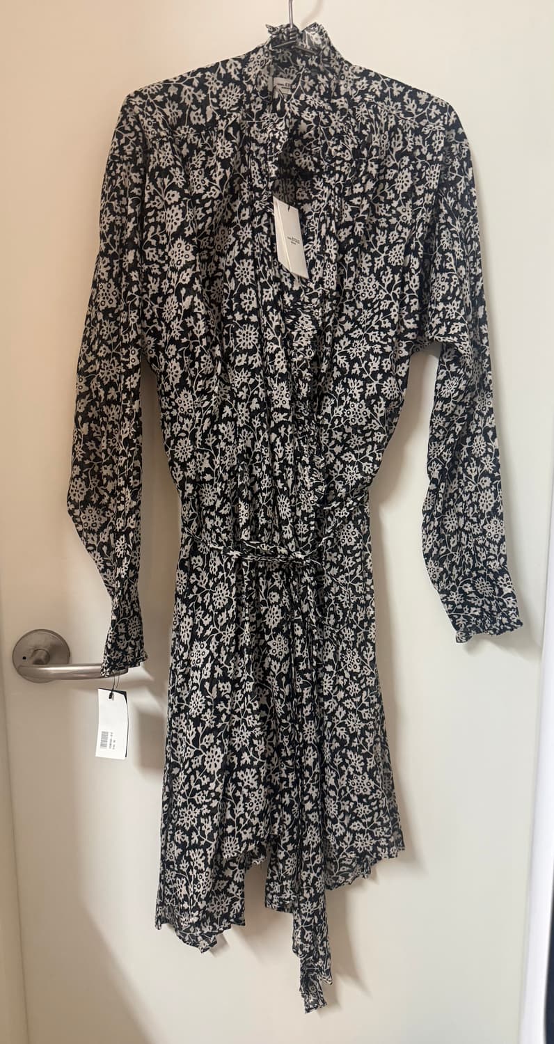 이자밸마랑 파멜라 러플 랩 원피스 38 상품이미지1