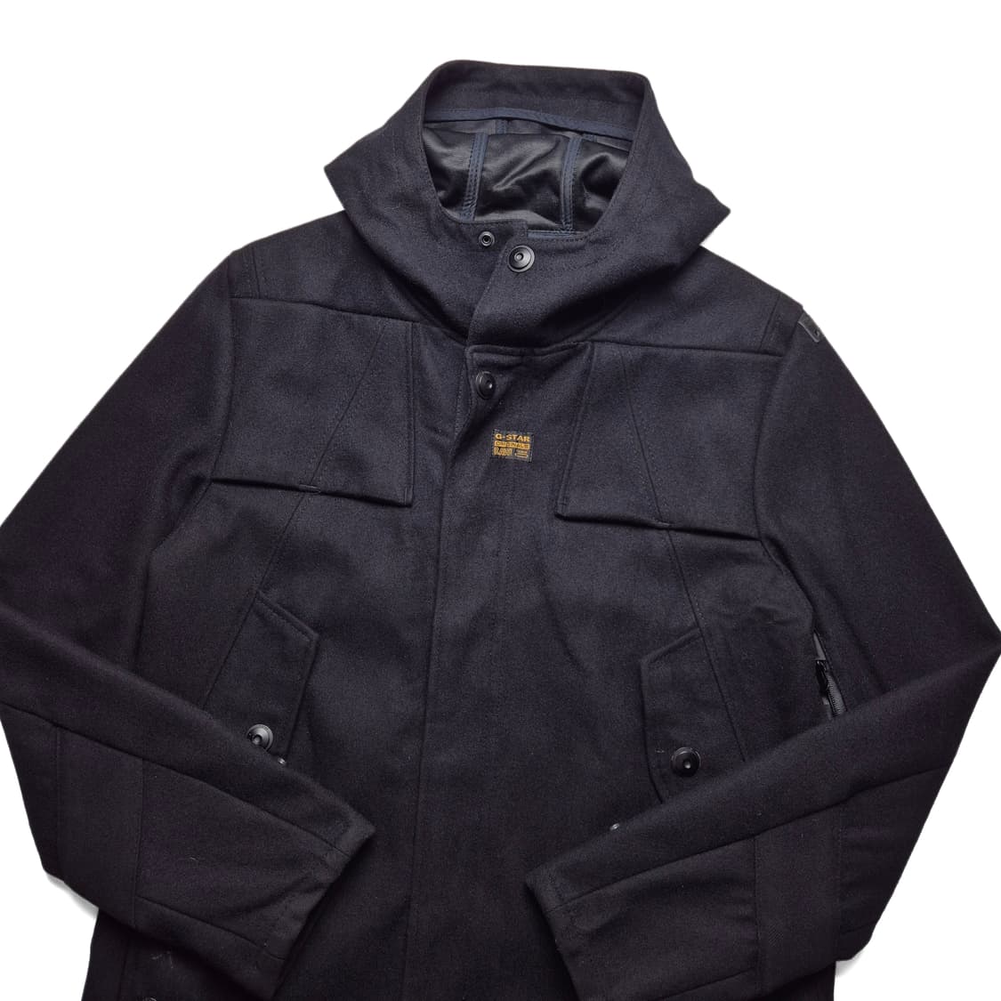 [XL] 지스타로우 울 후드코트 상품이미지1