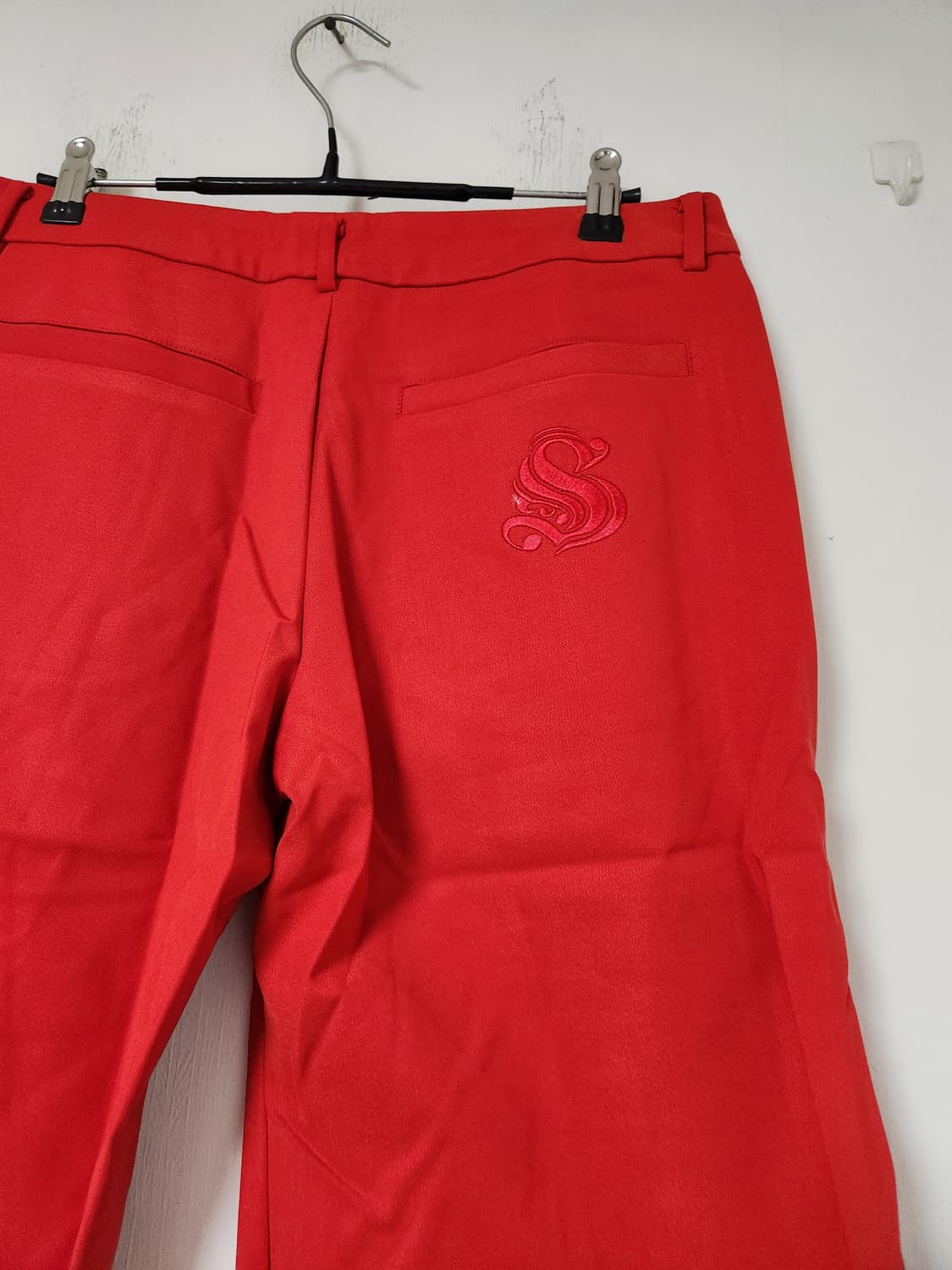 레드 7부 면바지 자수 포인트 30 상품이미지3