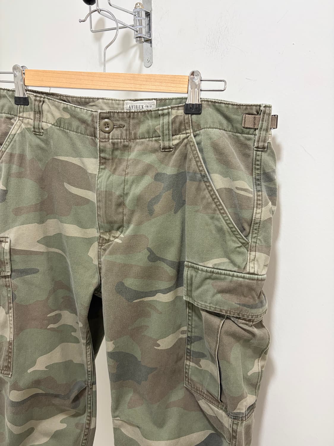 아비렉스 밀리터리 카모 카고 카프리 팬츠 반바지 상품이미지5