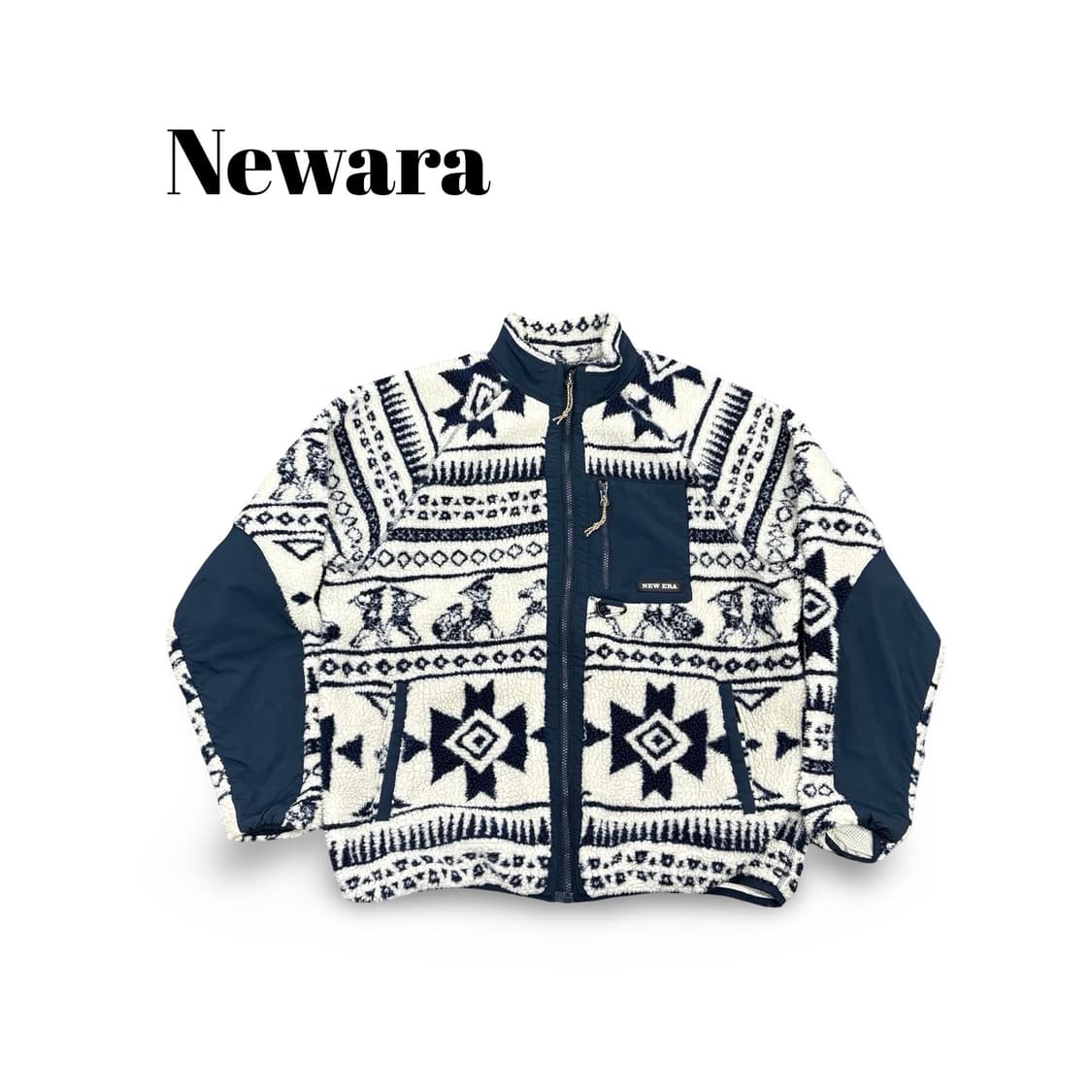 (100)뉴에라패턴플리스자켓 상품이미지1