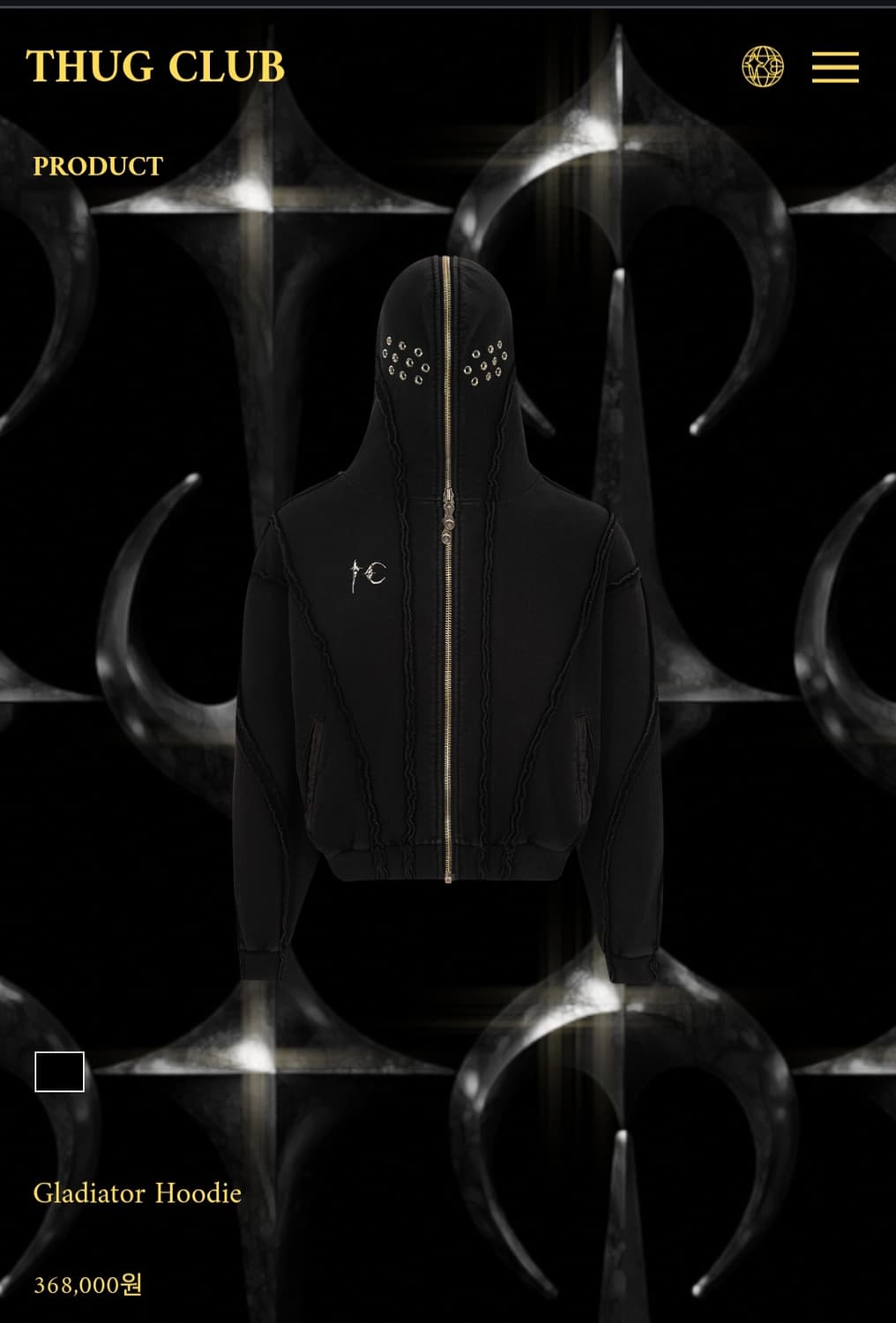 떠그클럽 글레디에이터 후드집업 상품이미지1