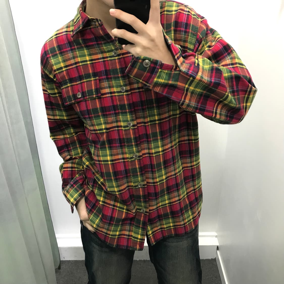 폴로 체크 포켓 셔츠 상품이미지1