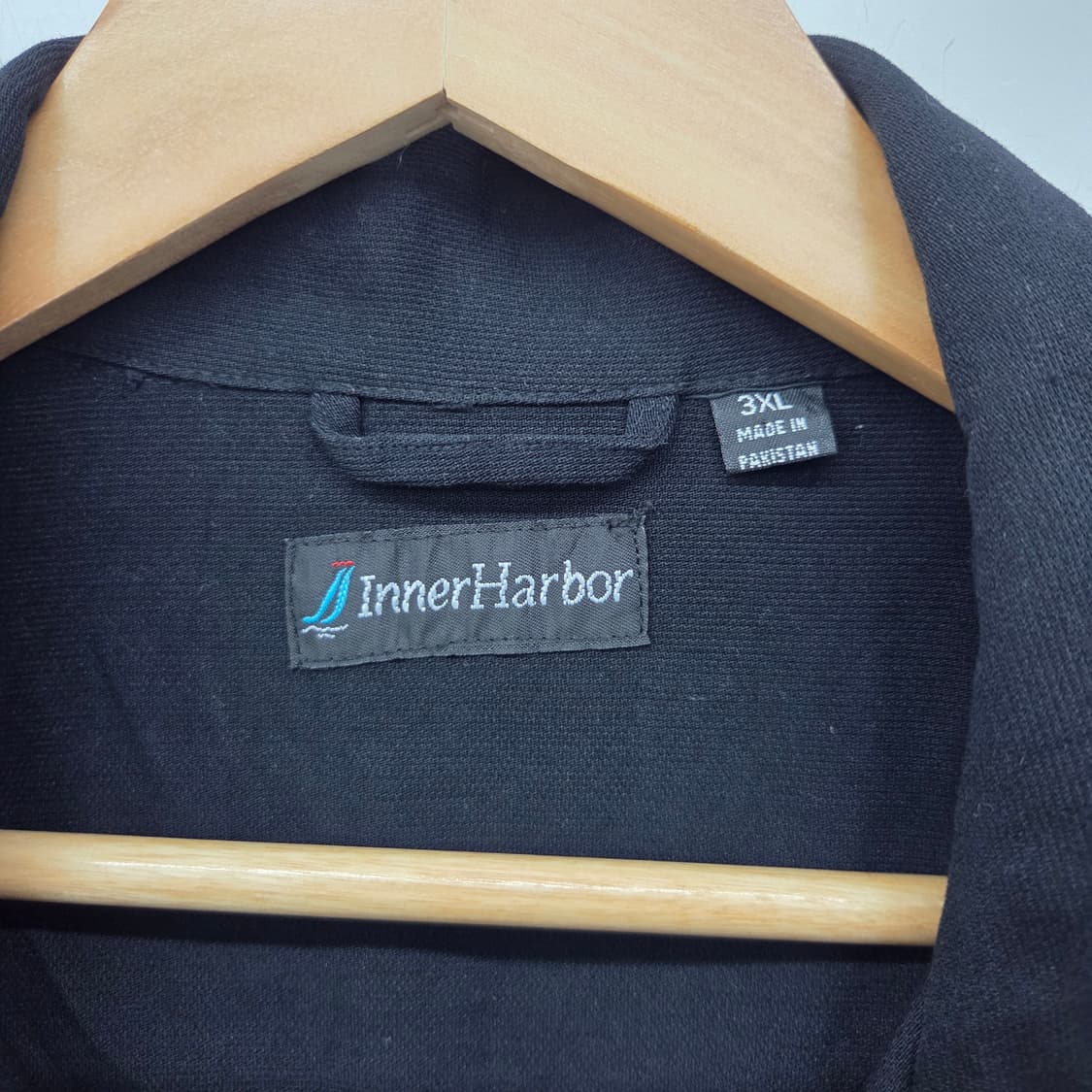 Inner Harbor 빈티지 블랙/아이보리 반팔 셔츠 3XL 상품이미지6