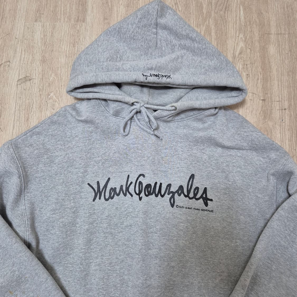 마크곤잘레스 왓잇이즌 오리지널 빅레터링 기모 후드티 상품이미지2