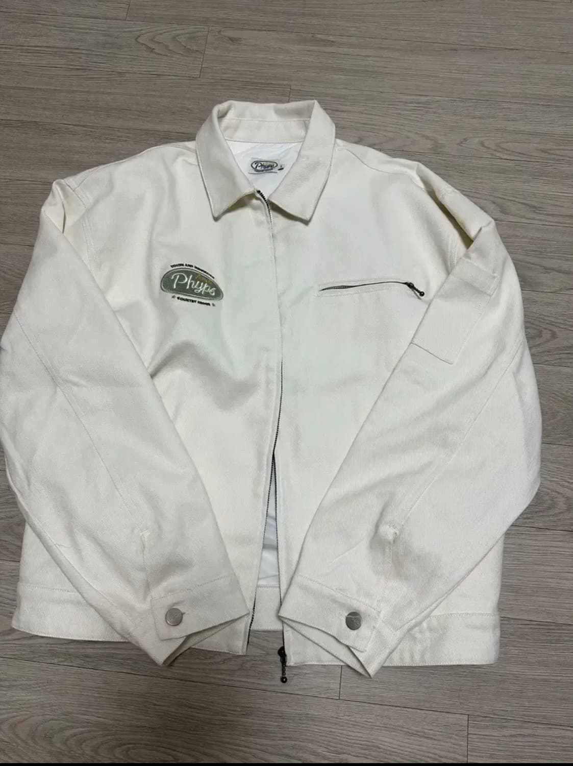 Phyps 화이트 워크자켓 상품이미지2