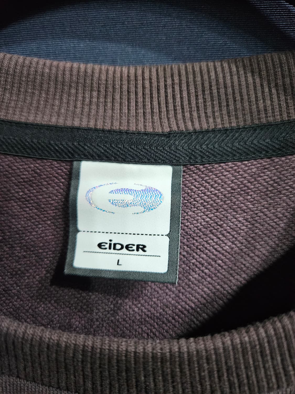 아이더 라이트버건디 남성 오버핏 100 맨투맨  상품이미지3