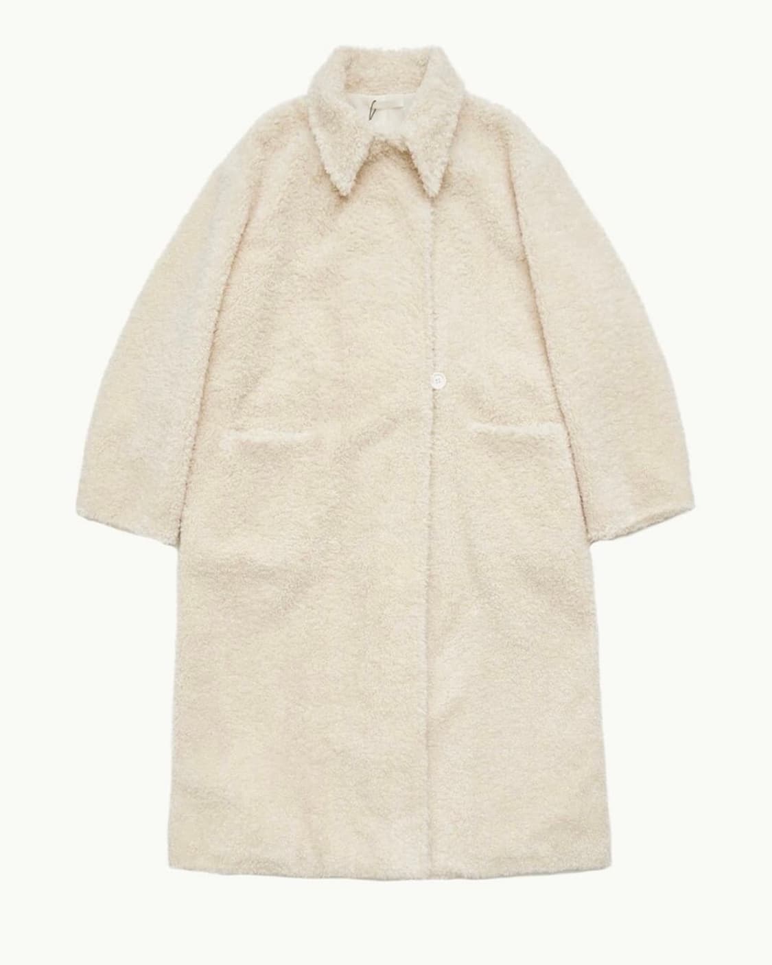 아모멘토 시어링 랩오버 롱코트 상품이미지2