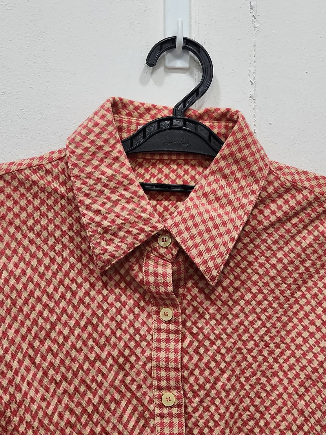 [XXS] 마가린핑거스 깅엄체크 셔링 셔츠 상품이미지5