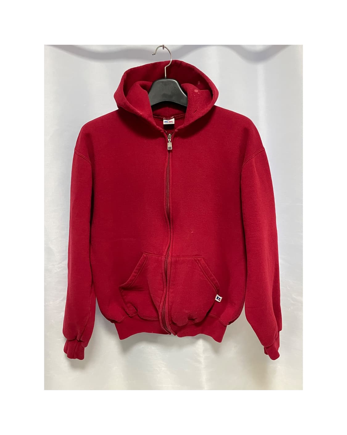 [D.O Vtg] 90s 러셀 50/50 후드 집업 레드(M) 상품이미지1