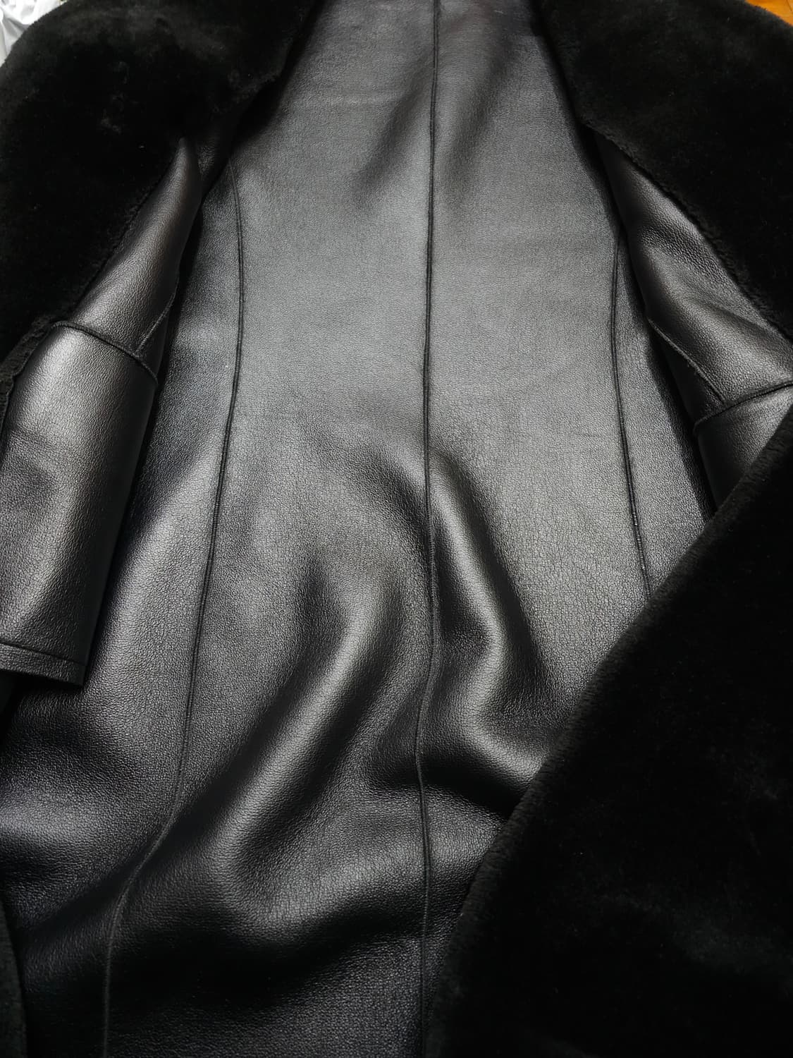 자라 에코퍼 롱코트 상품이미지6