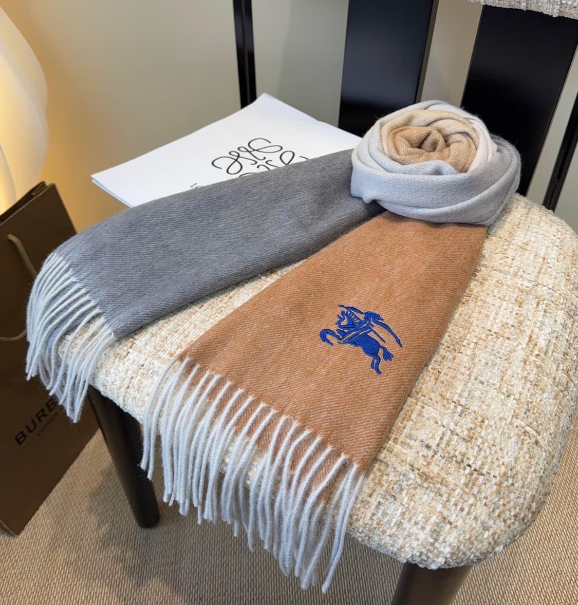 버버리 리버서블 스카프 100% 램스울
 상품이미지5