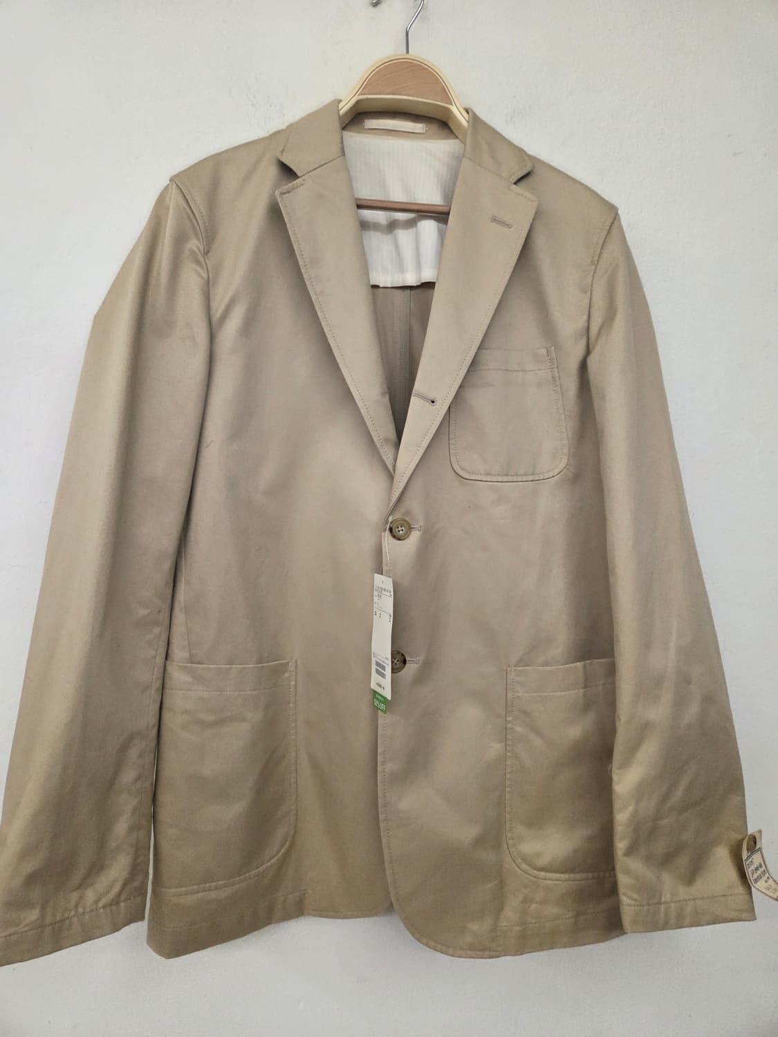 빔즈 비즈니스 캐주얼 자켓 베이지 L 상품이미지1