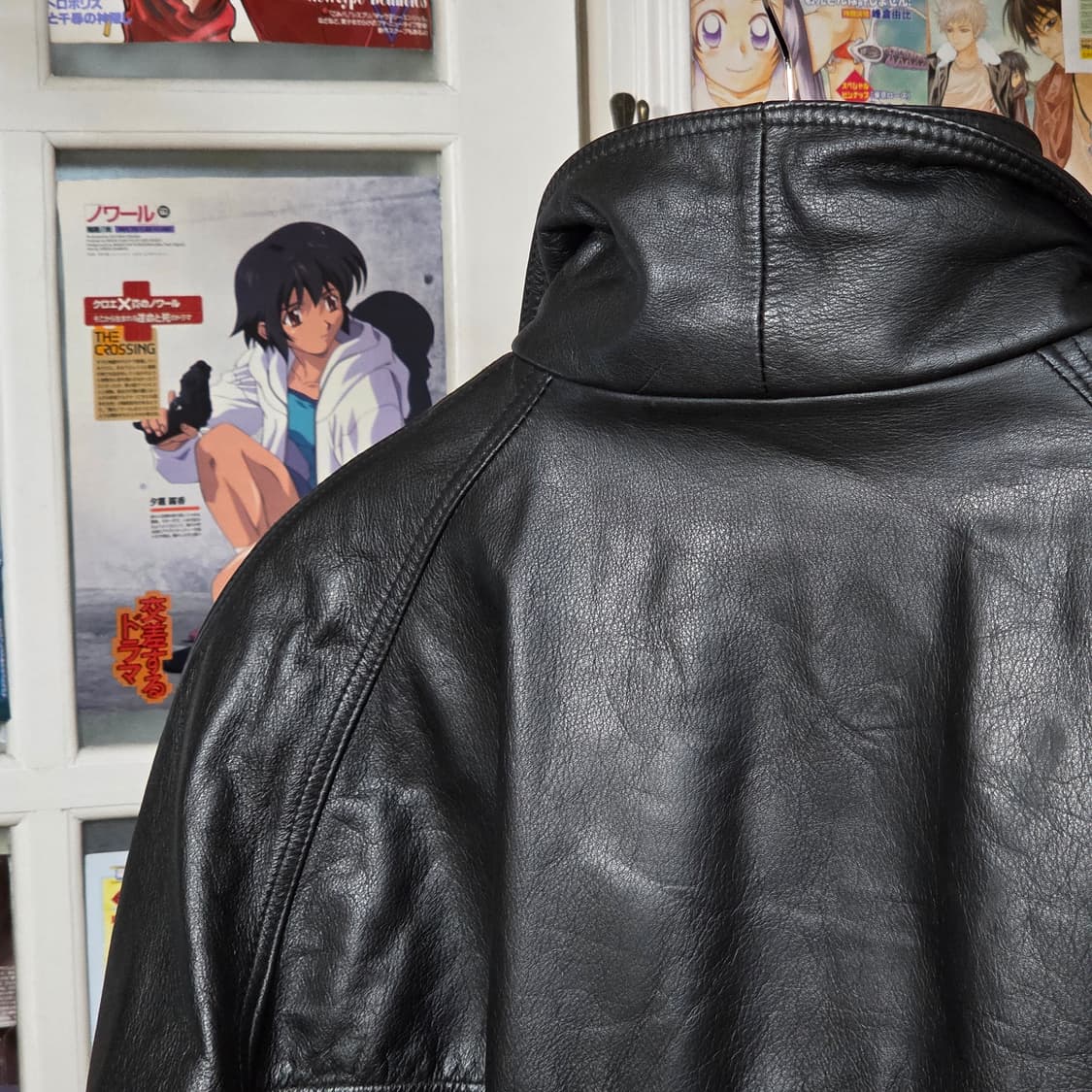 드럼다이드 소가죽 레이어드 봄버 자켓 상품이미지7