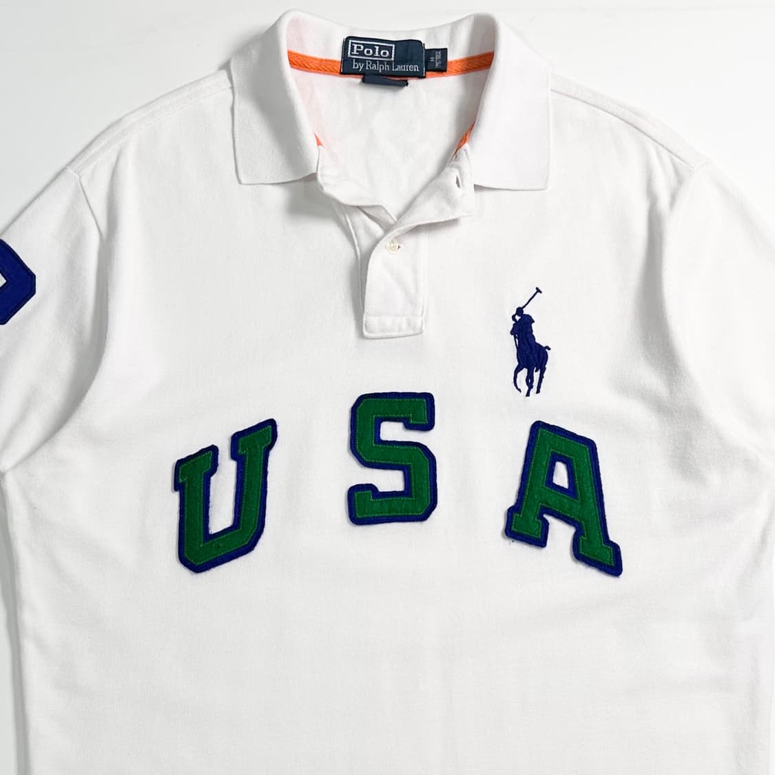 폴로 랄프로렌 USA 화이트 카라티 상품이미지2