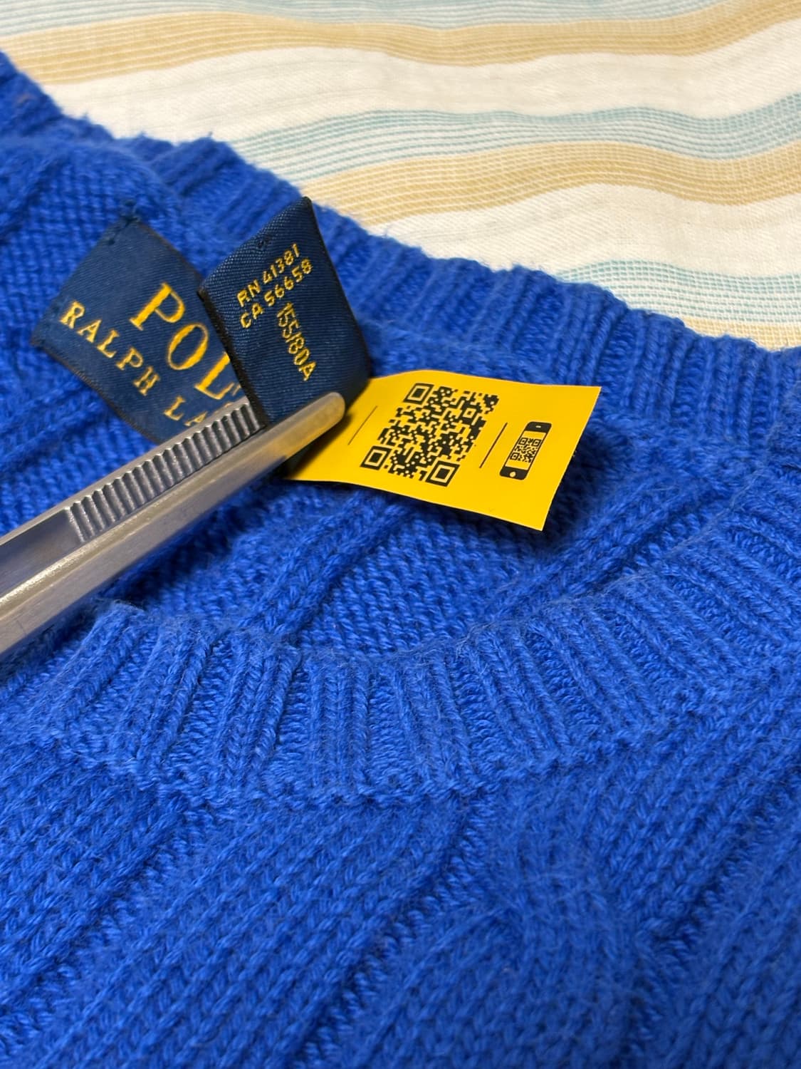 Polo Ralph Lauren 코튼 케이블 스웨터 XS 상품이미지4