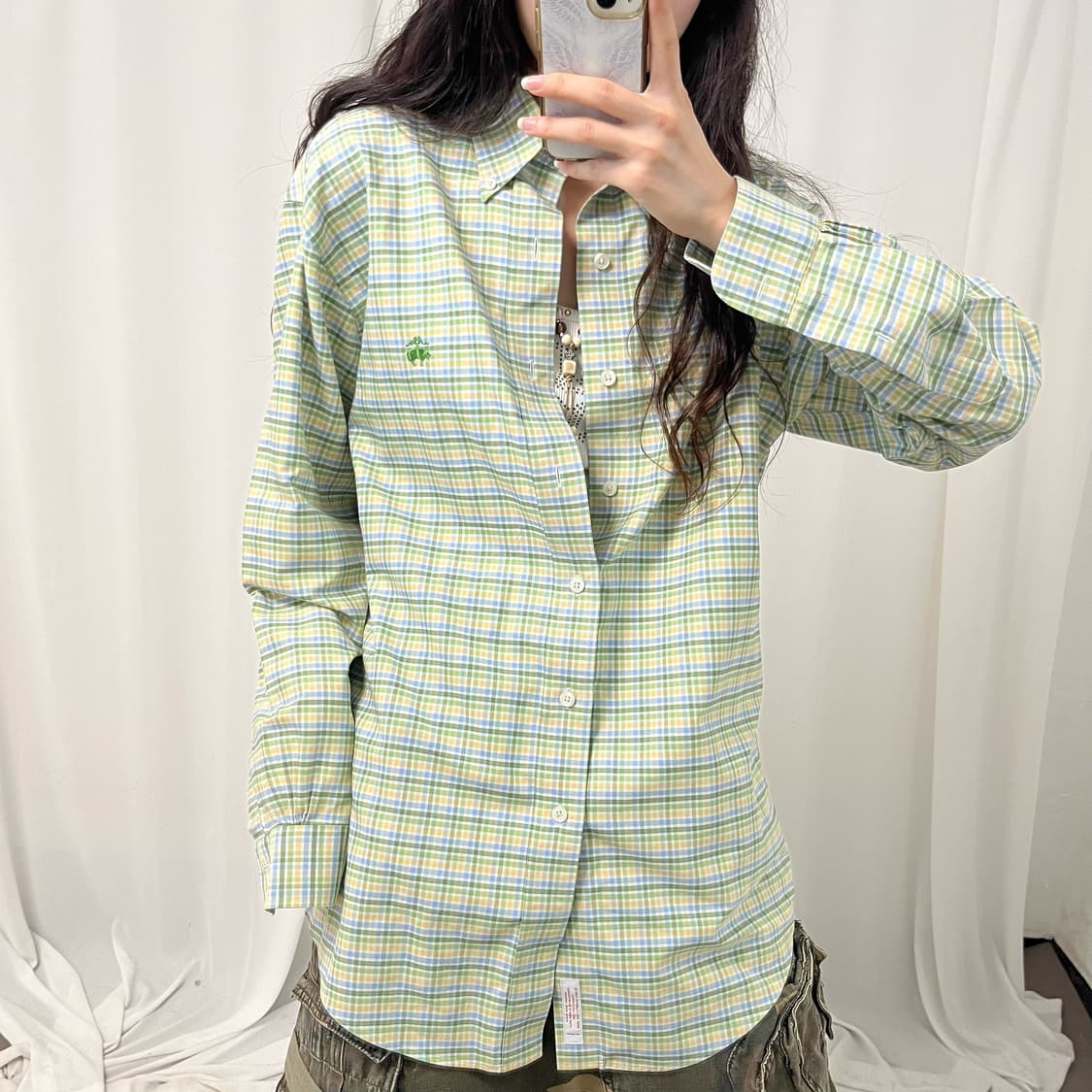 Brooks Brothers green check shirt 상품이미지3