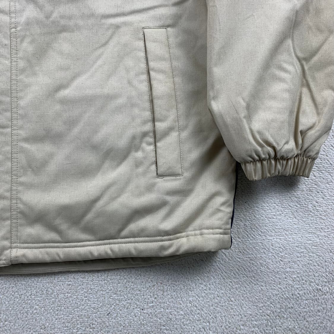 00s 나이키 스우시로고 폴리쉘 패딩 점퍼 오트밀베이지 상품이미지6