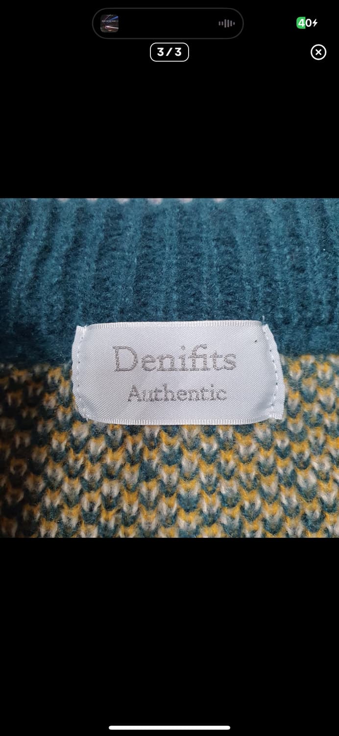  (바배) Denifits 패턴 니트 상품이미지3