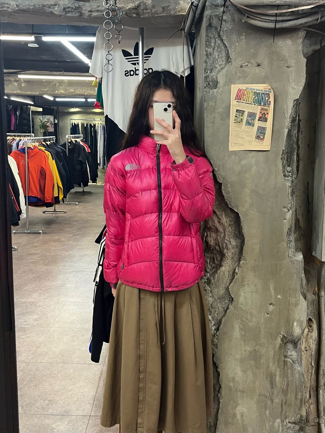 노스페이스 덕다운 패딩 핑크 85 #csz2133 상품이미지2