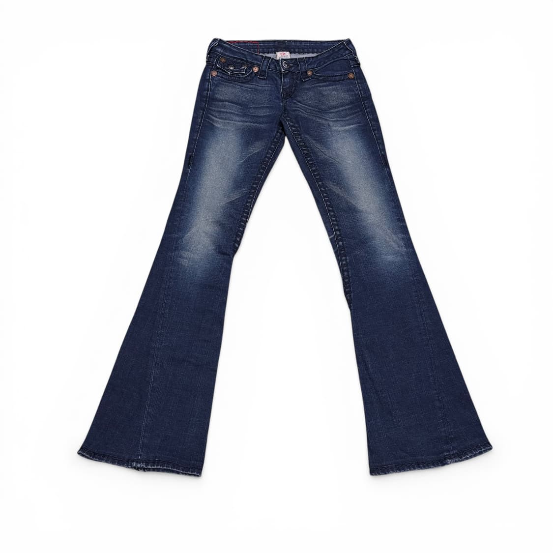 26 트루릴리전 진청 워싱 부츠컷 플레어진 상품이미지1