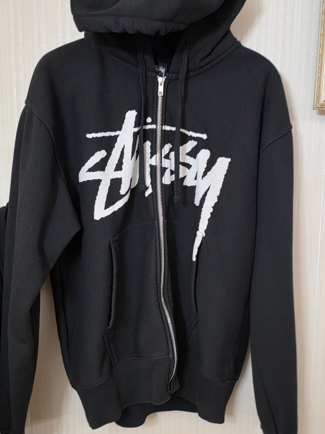 Stussy 스투시 스탁 후드 집업 블랙 상품이미지2