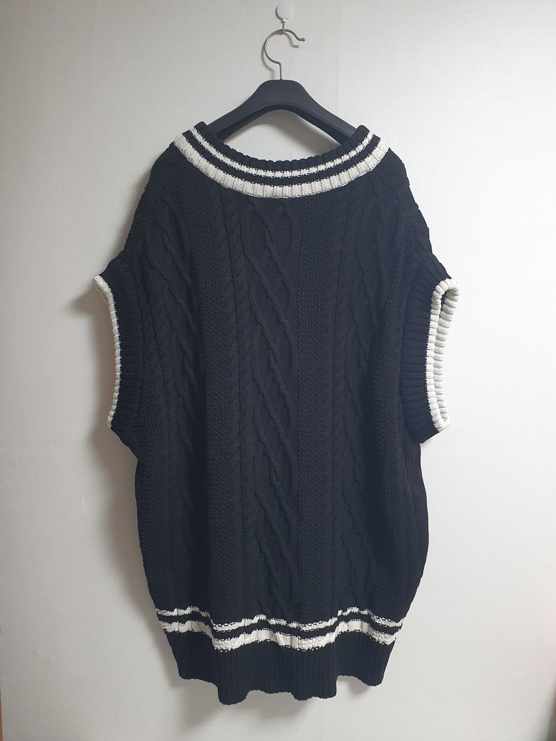 라이프워크 라독 니트 롱 베스트 블랙 🐕🖤 상품이미지4