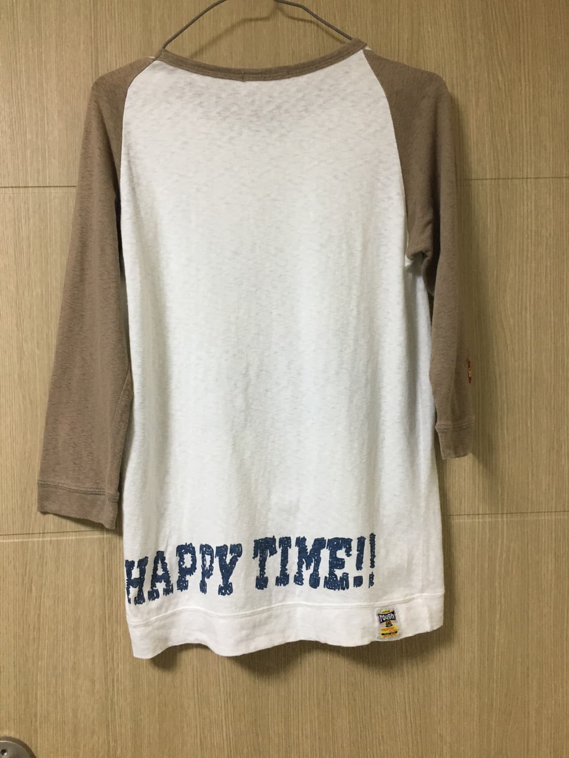 Burger needlework raglan t-shirt 상품이미지4