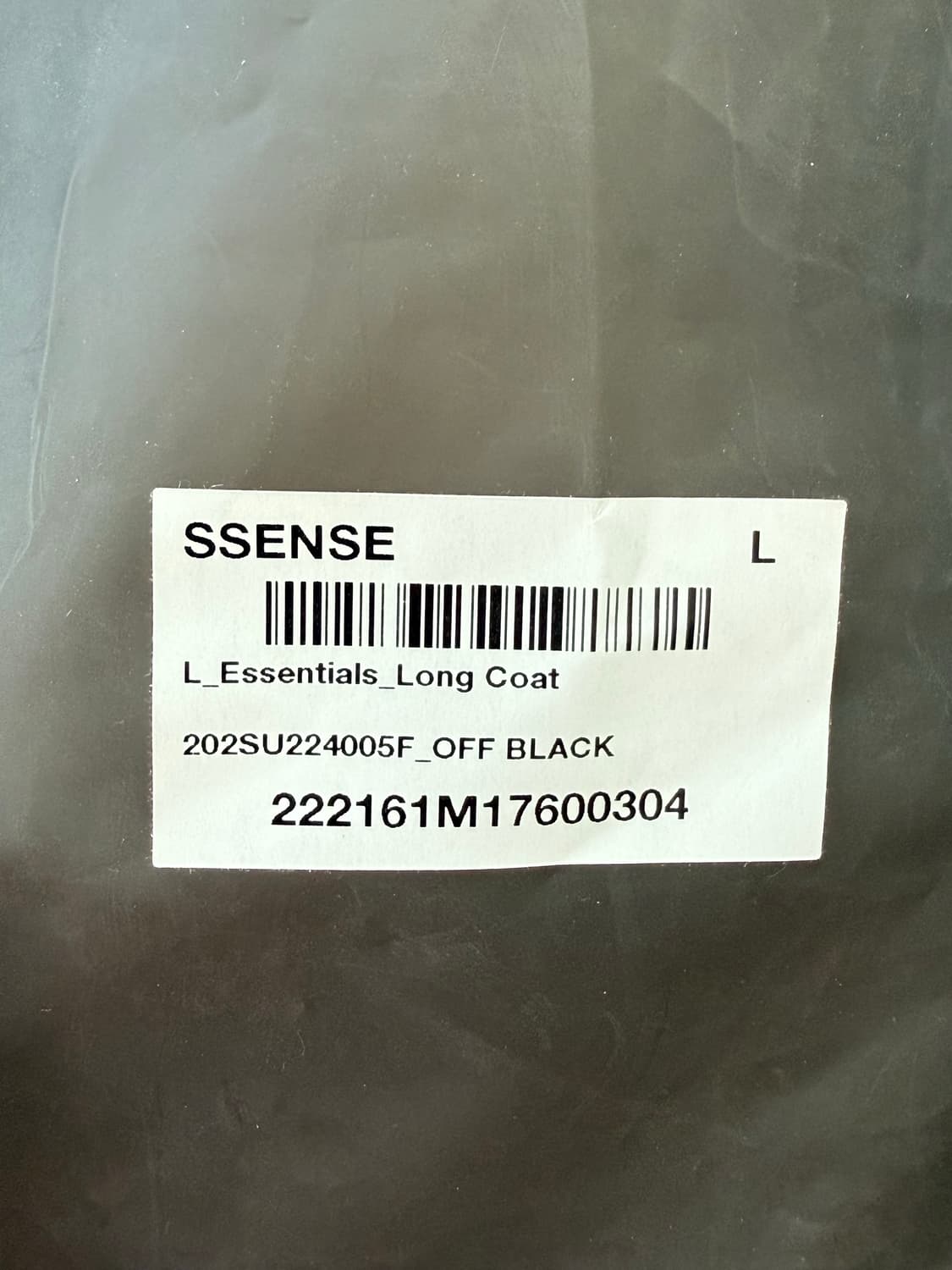 피어오브갓 에센셜 롱 코트 L 상품이미지3