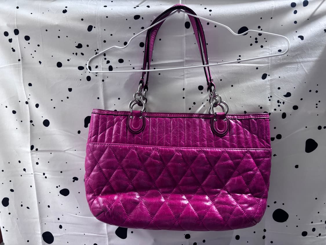 💕💅🏻💖 Coach 갸루 y2k 핫핑크 숄더토트백💕 상품이미지3