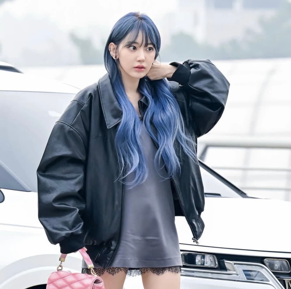 Youhee 레더자켓 LOOSE FIT LEATHER JUMPER BLA 상품이미지2